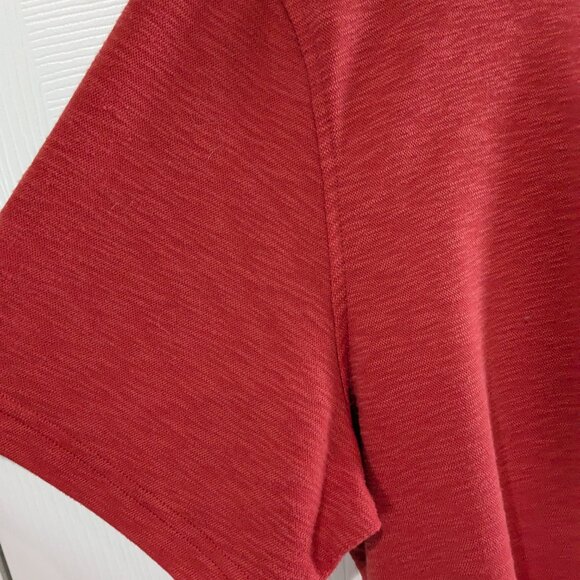 Tasso Elba Island Men's Polo Shirt Red, Size XL, Textured, UPF Protection - Picture 5 of 15